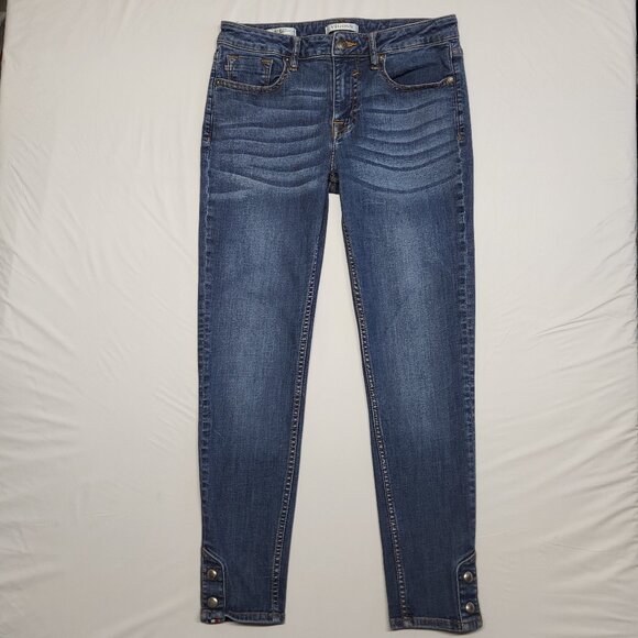 Vigoss Jeans Marley Skinny Womens Size 28 (Fit 30 X 26 ) Stretch Snap Hem - Picture 1 of 16